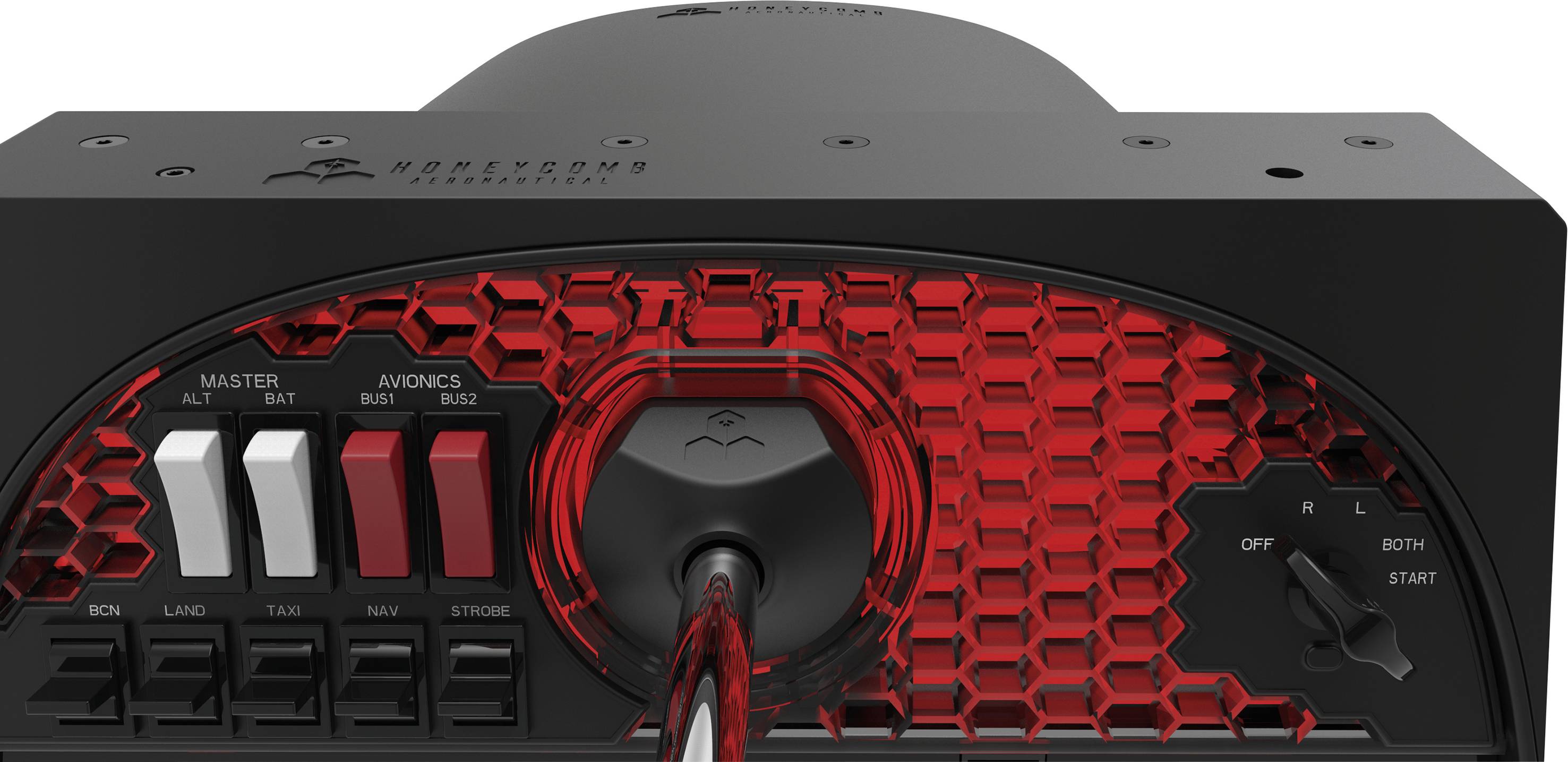 Aerosoft Honeycomb Alpha Flight Controls Flugsimulator-Steuerhorn USB PC Schwarz