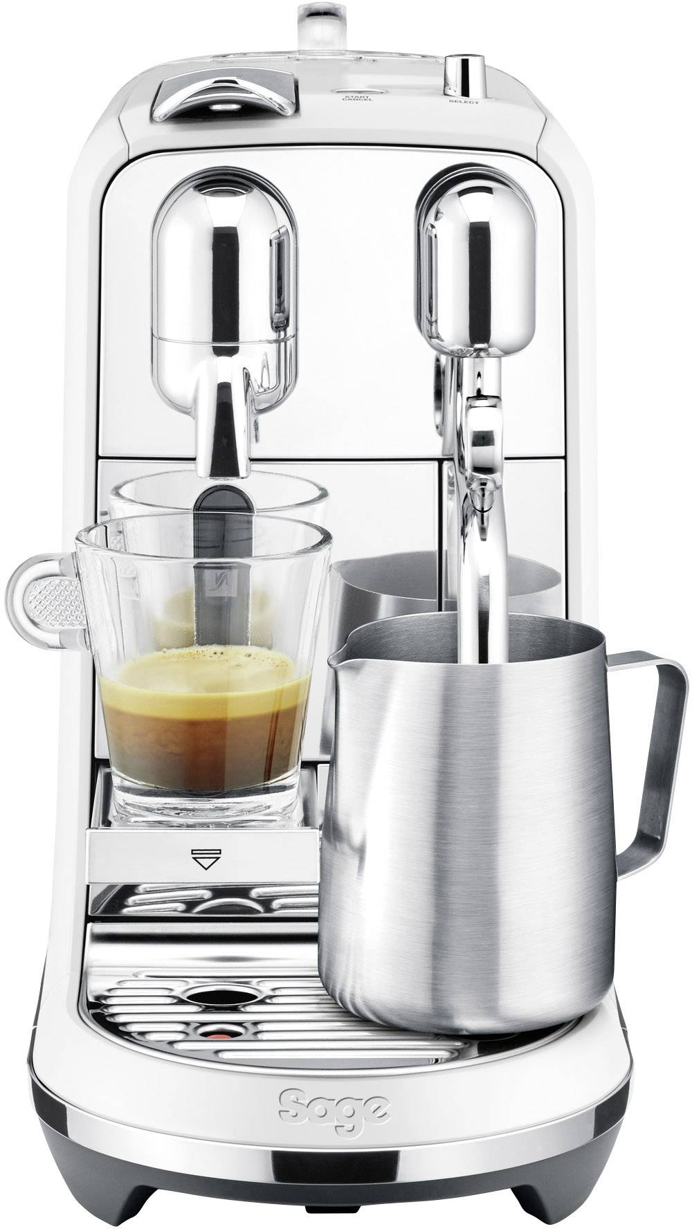 Sage The Creatista Plus SNE800SST2EGE1 Kapselmaschine Weiß Display, mit Milchaufschäumdüse