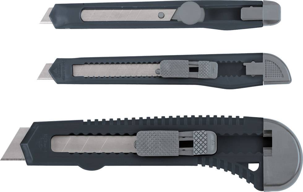 Kwb 025995 Hobby Abbrechklingenmesser-Set, 3-tlg., 9mm + 18mm
