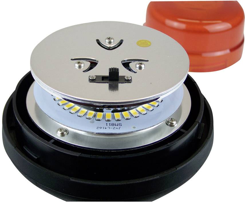 Berger & Schröter Rundumleuchte 20247 12 V, 24V über Bordnetz Normhalter Orange