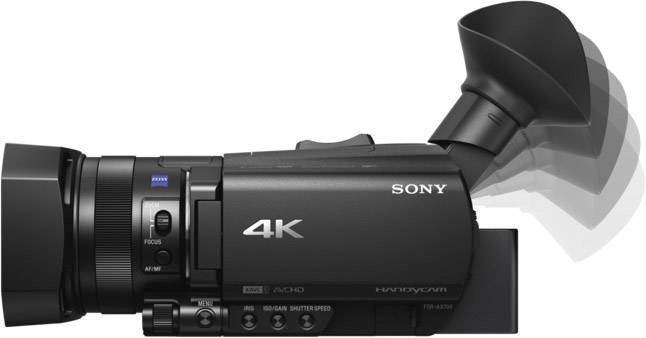 Sony FDR-AX700 Camcorder 8.9cm 3.5 Zoll 14.2 Megapixel Opt. Zoom: 12 x Schwarz