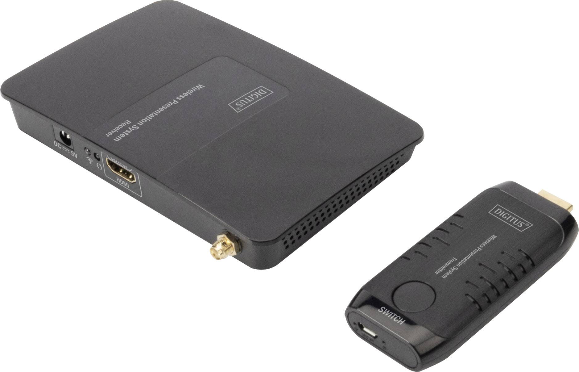 Digitus DS-55306 HDMI-Funkübertragung (Set) 30m 60Hz 1920 x 1080 Pixel HD-Audio, integrierte LED-Anzeige