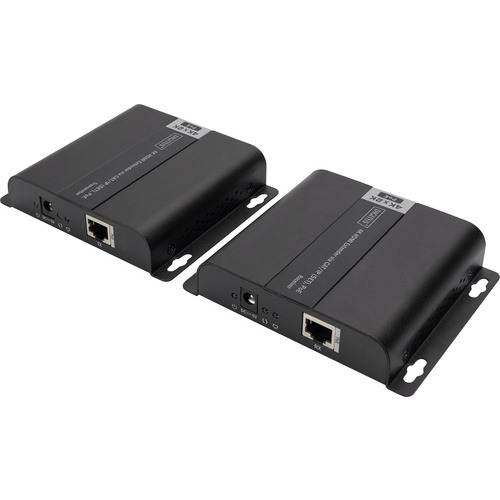 Digitus DS-55124 1 Port HDMI Extender Set Extender über Netzwerkkabel, Metallgehäuse, Ultra HD-fäh