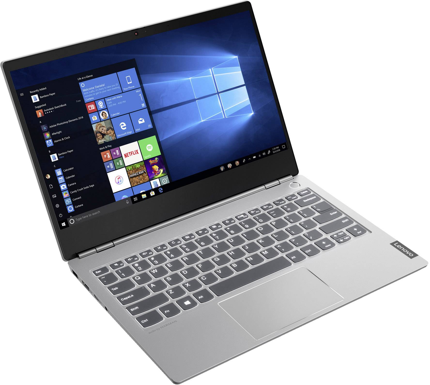Lenovo ThinkBook 13s 33.8cm (13.3 Zoll) Notebook Intel Core i7 i7-8565U 16GB 512GB SSD Intel UHD Graphics 620 Windows® 10 Pro Grau