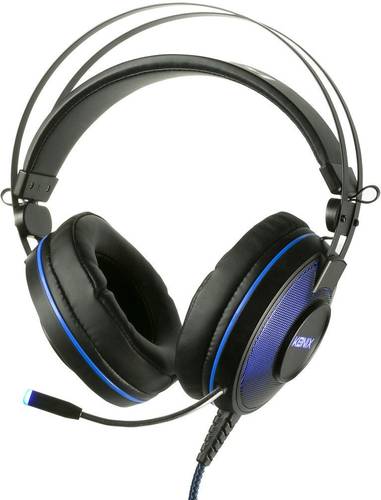 Konix PS-700 Gaming Headset USB schnurgebunden Over Ear Schwarz, Blau