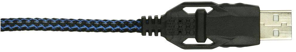 Konix PS-700 Gaming Over Ear Headset kabelgebunden 7.1 Surround Schwarz, Blau Lautstärkeregelung, Mikrofon-Stummschaltung