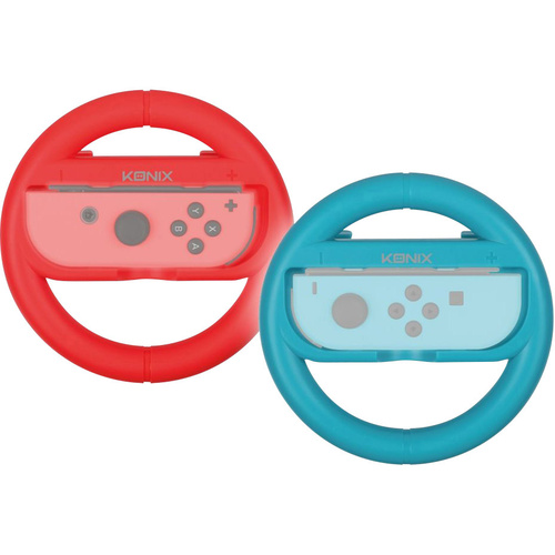 Volant Konix Steering Wheels 26683 Nintendo Switch rouge, bleu 1 pc(s)