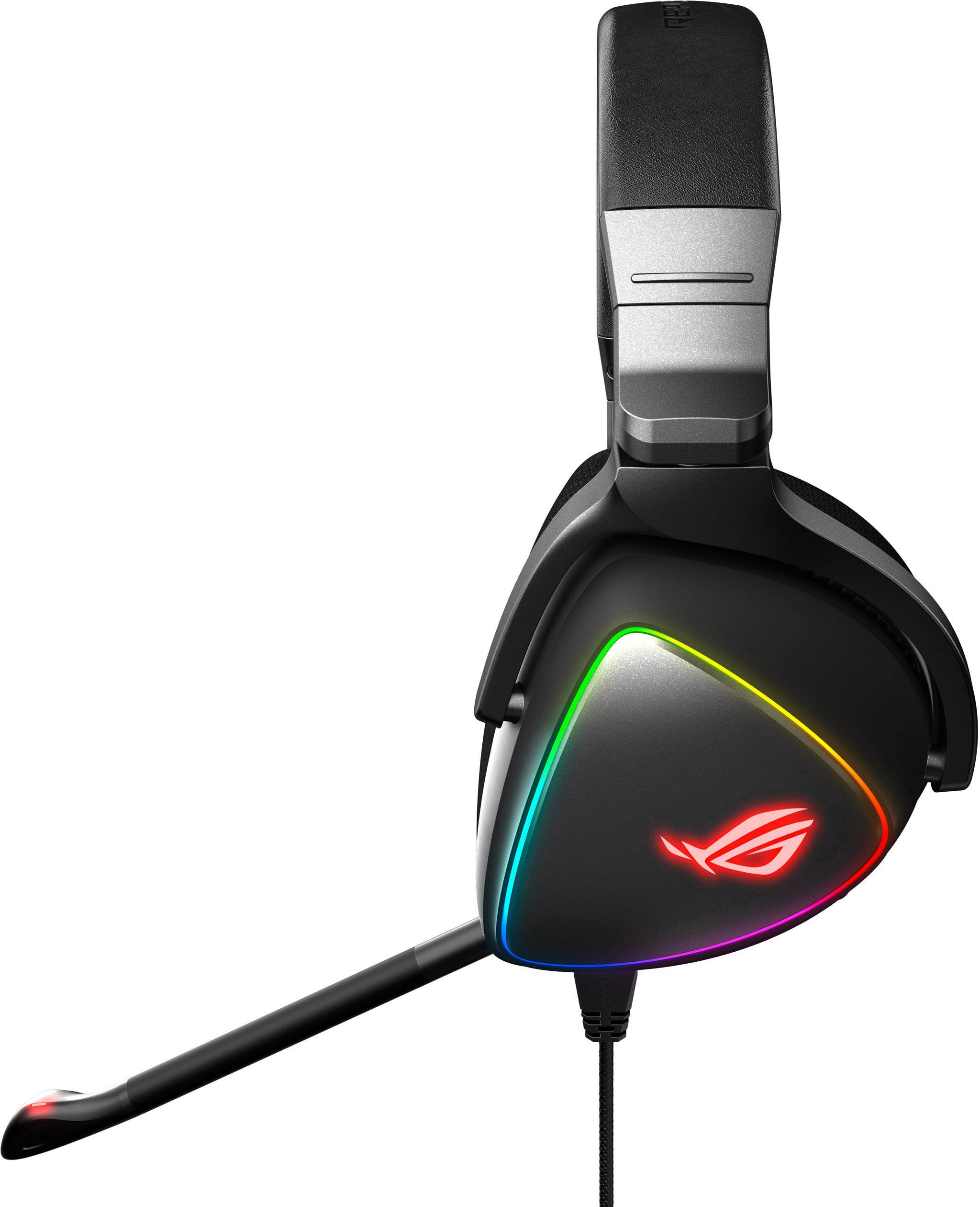 Asus ROG Delta Gaming Over Ear Headset kabelgebunden Stereo Schwarz Mikrofon-Rauschunterdrückung Lautstärkeregelung, Mikrofon-Stummschaltung