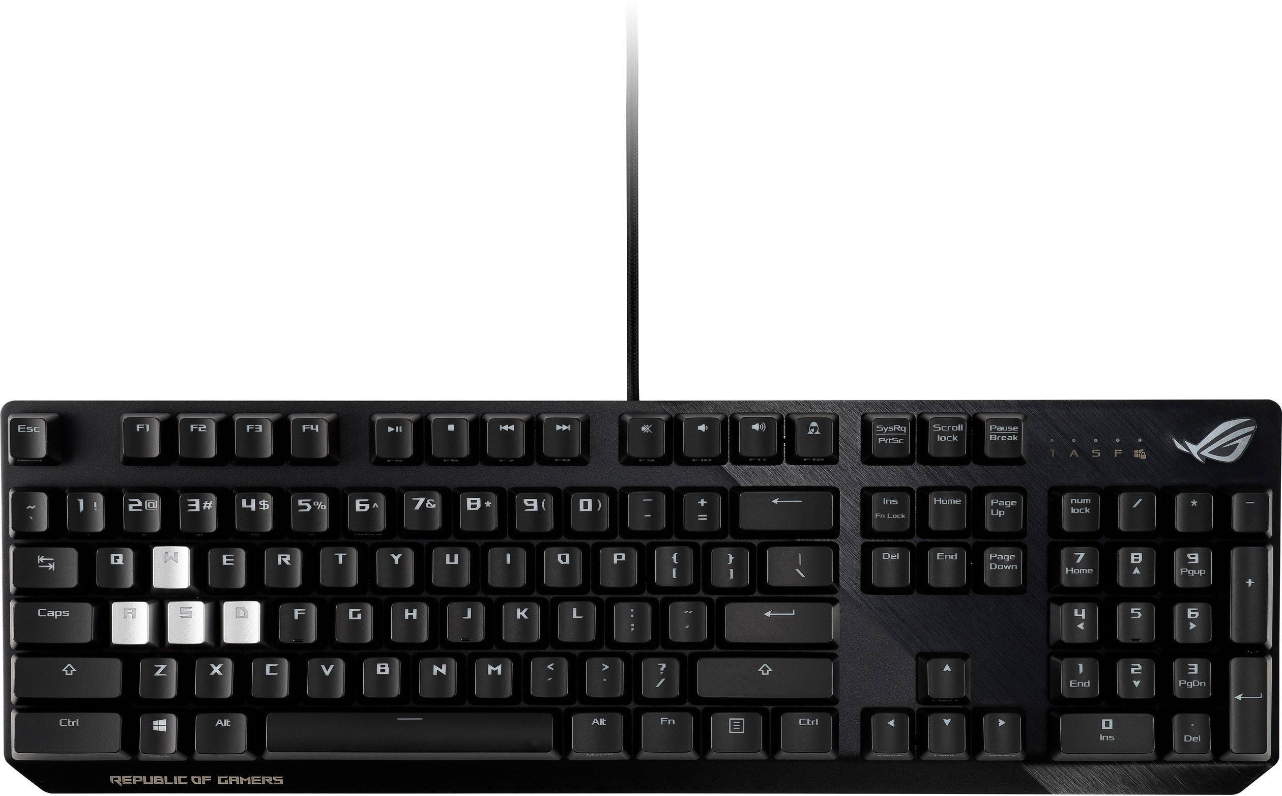 Asus ROG Strix Scope USB Gaming-Tastatur Beleuchtet Deutsch, QWERTZ, Windows® Schwarz, RGB