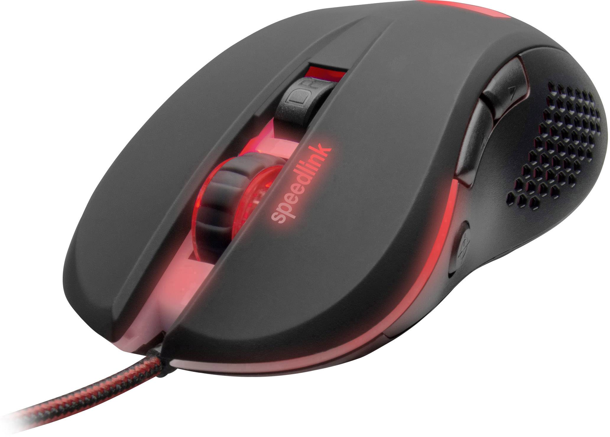 SpeedLink Torn Gaming-Maus USB Optisch Schwarz 5 Tasten 3200 dpi Beleuchtet