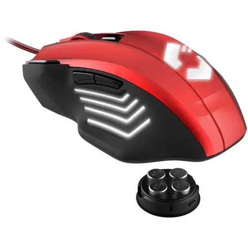 SpeedLink Decus Respec USB-Gaming-Maus Optisch Beleuchtet, Ergonomisch, Gewichts-Tuning, Integrierter Profilspeicher Schwarz, Rot SpeedLink Decus Respec USB-Gaming-Maus Optisch Beleuchtet, Ergonomisch, Gewichts-Tuning, Integrierter Profilspeicher Schwarz, Rot