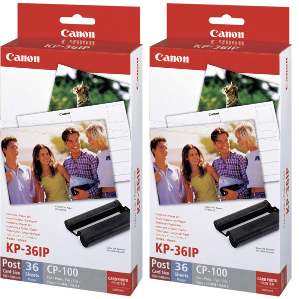Canon KP-36IP (2x) 7737A001-1 Cartouche d'imprimante photo (encre/papier) 1 set