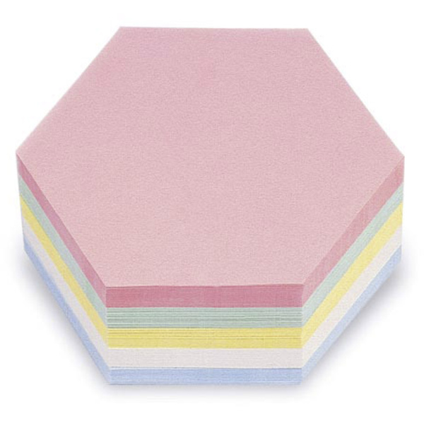 Magnetoplan 112502310 carte de modération rose, vert, jaune, blanc, bleu en nids d'abeilles, hexagonal 190 mm x 165 mm 250