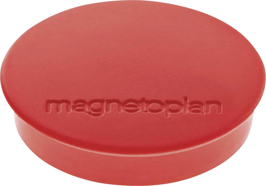 magnetoplan Magnet Discofix Standard (Ø x H) 30 mm x 8 mm rund Rot 10 St. 1664206
