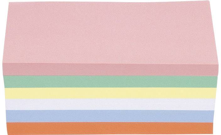 magnetoplan 111151510 Moderationskarte Rosa, Grün, Gelb, Weiß, Blau, Orange rechteckig 200 mm x 100 mm 500 St.