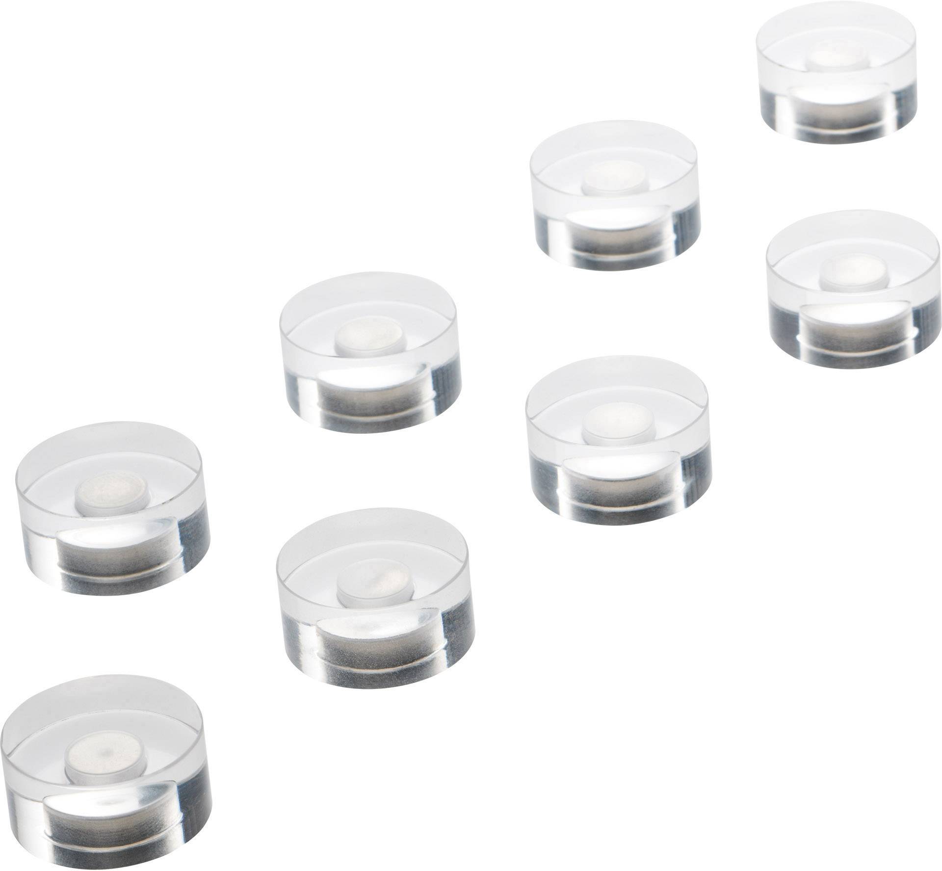 magnetoplan Neodym Magnet Acryl (Ø x H) 20 mm x 13 mm Transparent 8 St. 1680020