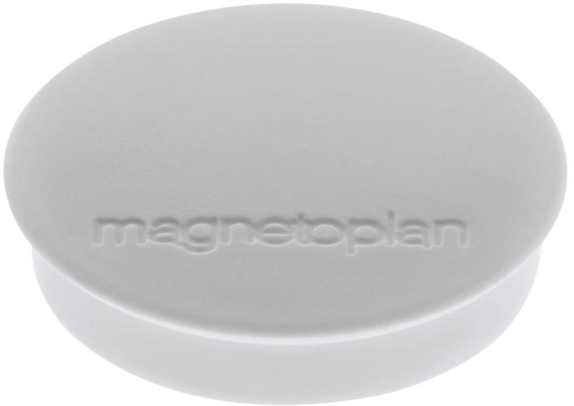 magnetoplan Magnet Discofix Standard (Ø x H) 30 mm x 8 mm rund Grau 10 St. 1664201