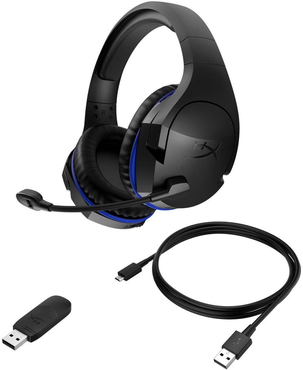 HyperX Cloud Stinger Wireless Gaming Headset 2.4GHz Funk, USB schnurlos, schnurgebunden Over Ear Schwarz