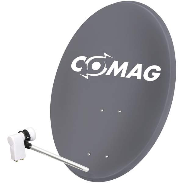 Comag 100129 SAT-Anlage ohne Receiver 80cm Reflektormaterial: Stahl Schwarz
