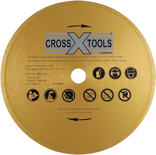 CrossTools Diamantscheibe 230mm x 2mm x 22,23mm 20602 Durchmesser 230mm 1St.