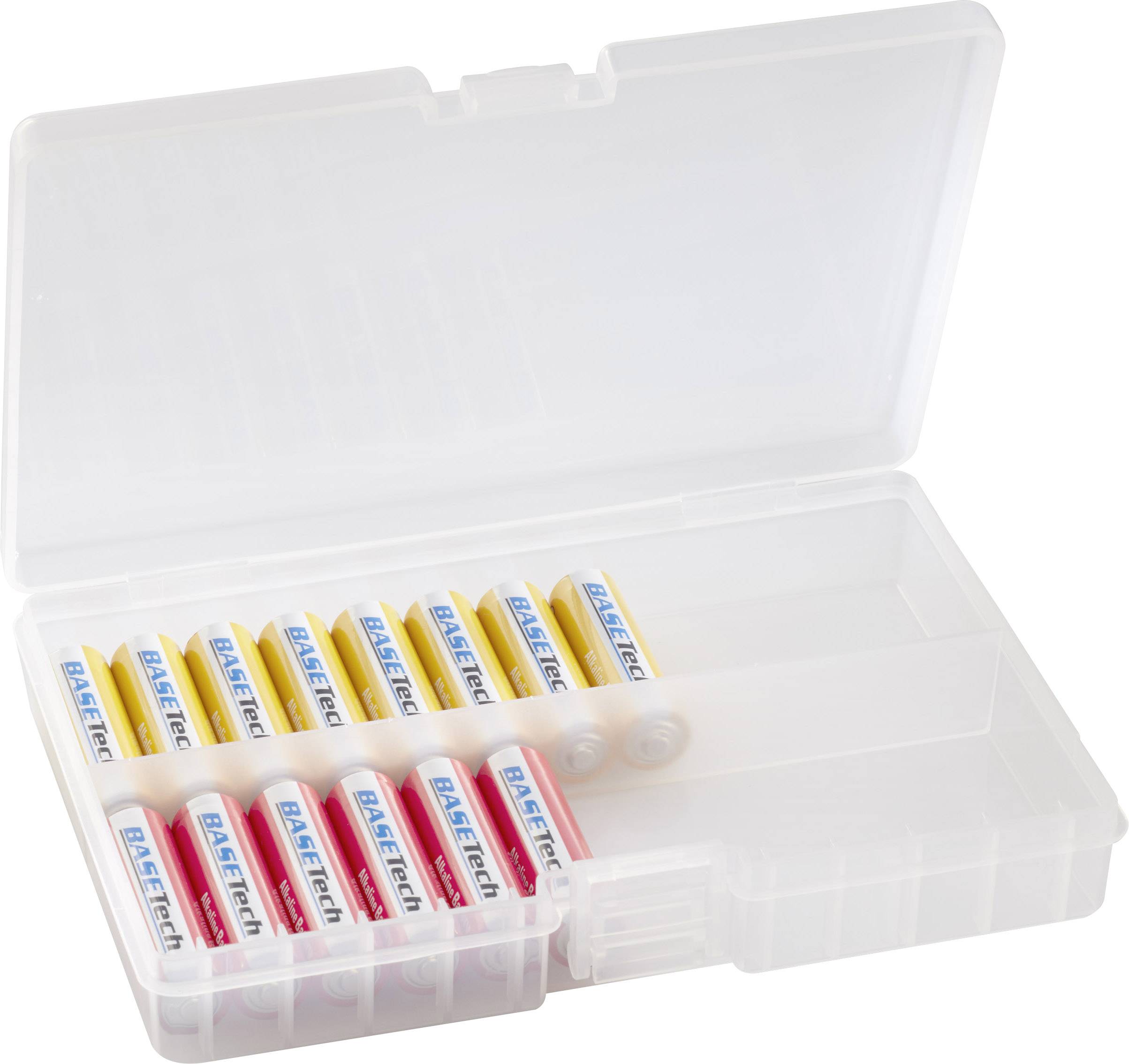 Basetech AA 48PK Batteriebox 48x Mignon (AA), 14500 (L x B x H) 175 x 115 x 30mm