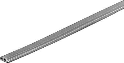 Eine silberne, lange, schmale Metallleiste, wahrscheinlich für Bau- oder Montagezwecke.