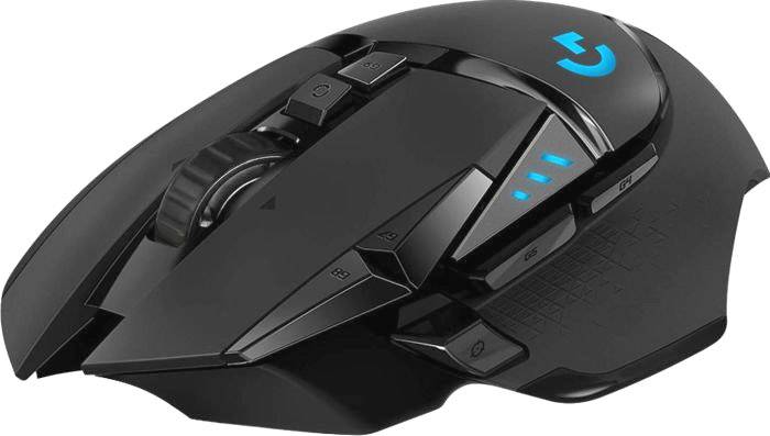 Logitech G502 Lightspeed Gaming-Maus Funk Optisch Schwarz 11 Tasten 16000 dpi Beleuchtet, Gewichts-Tuning, Integrierter