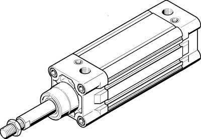 FESTO 163497 DNC-125-25-PPV-A Normzylinder Hublänge: 25 mm 1 St.