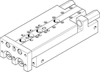 FESTO Mini-Schlitten 170565 SLT-16-80-P-A Gehäusematerial: Aluminium-Knetlegierung 1 St.