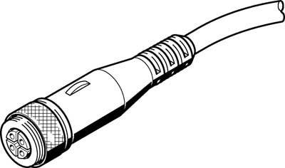FESTO 175716 Sensor-/Aktor-Anschlussleitung M12 5.00 m Polzahl Sensoren: 5 1 St.