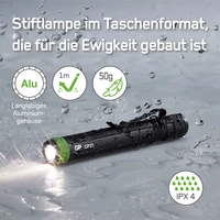 GP Discovery GPDISFLCP21BL812 GPDISFLCP21BL812 Penlight batteriebetrieben LED 115 mm Schwarz GP Discovery GPDISFLCP21BL812 GPDISFLCP21BL812 Penlight batteriebetrieben LED 115 mm Schwarz