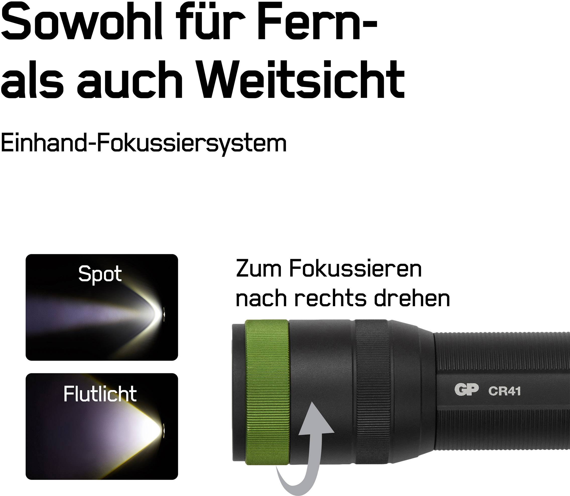 GP Discovery GPDISFLCR41BL935 GPDISFLCR41BL935 LED Taschenlampe akkubetrieben 650 lm 40 h 179 g
