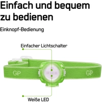 GP Discovery CH31 LED Stirnlampe batteriebetrieben 40 lm 6 h 260GPACTCH31000 GP Discovery CH31 LED Stirnlampe batteriebetrieben 40 lm 6 h 260GPACTCH31000