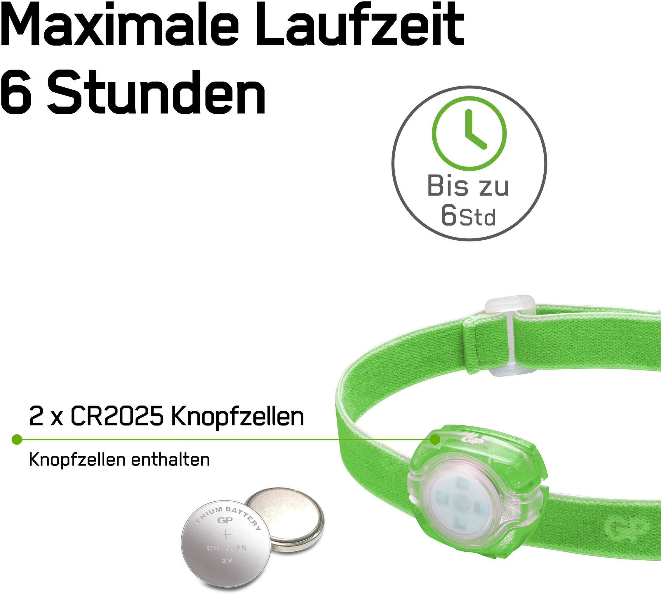 GP Discovery CH31 LED Stirnlampe batteriebetrieben 40lm 6h 260GPACTCH31000