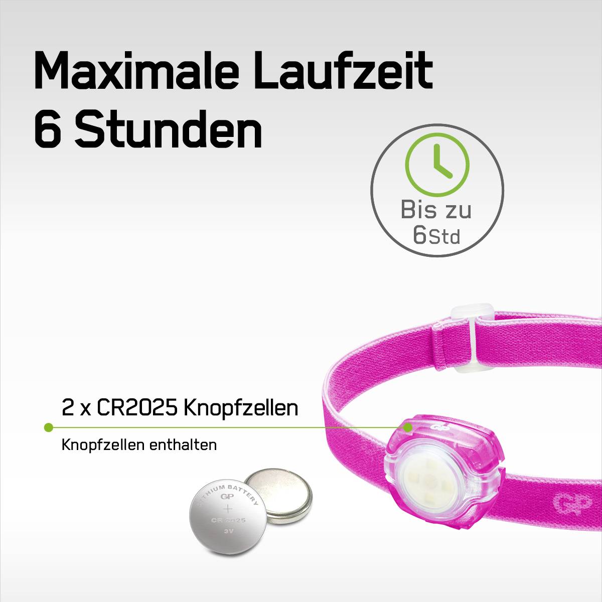 GP Discovery GPDISHLCH31PL416 LED Stirnlampe batteriebetrieben 40 lm 6 h GPDISHLCH31PL416