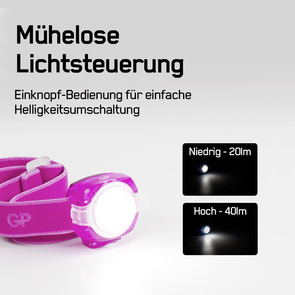 GP Discovery GPDISHLCH31PL416 LED Stirnlampe batteriebetrieben 40 lm 6 h GPDISHLCH31PL416