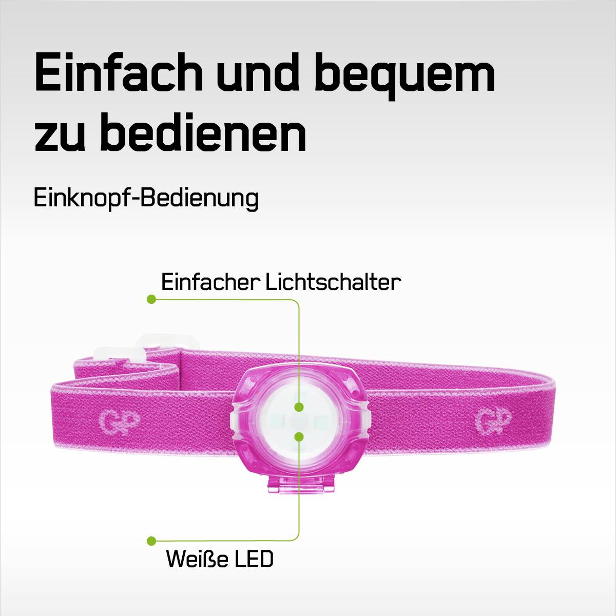GP Discovery GPDISHLCH31PL416 LED Stirnlampe batteriebetrieben 40 lm 6 h GPDISHLCH31PL416