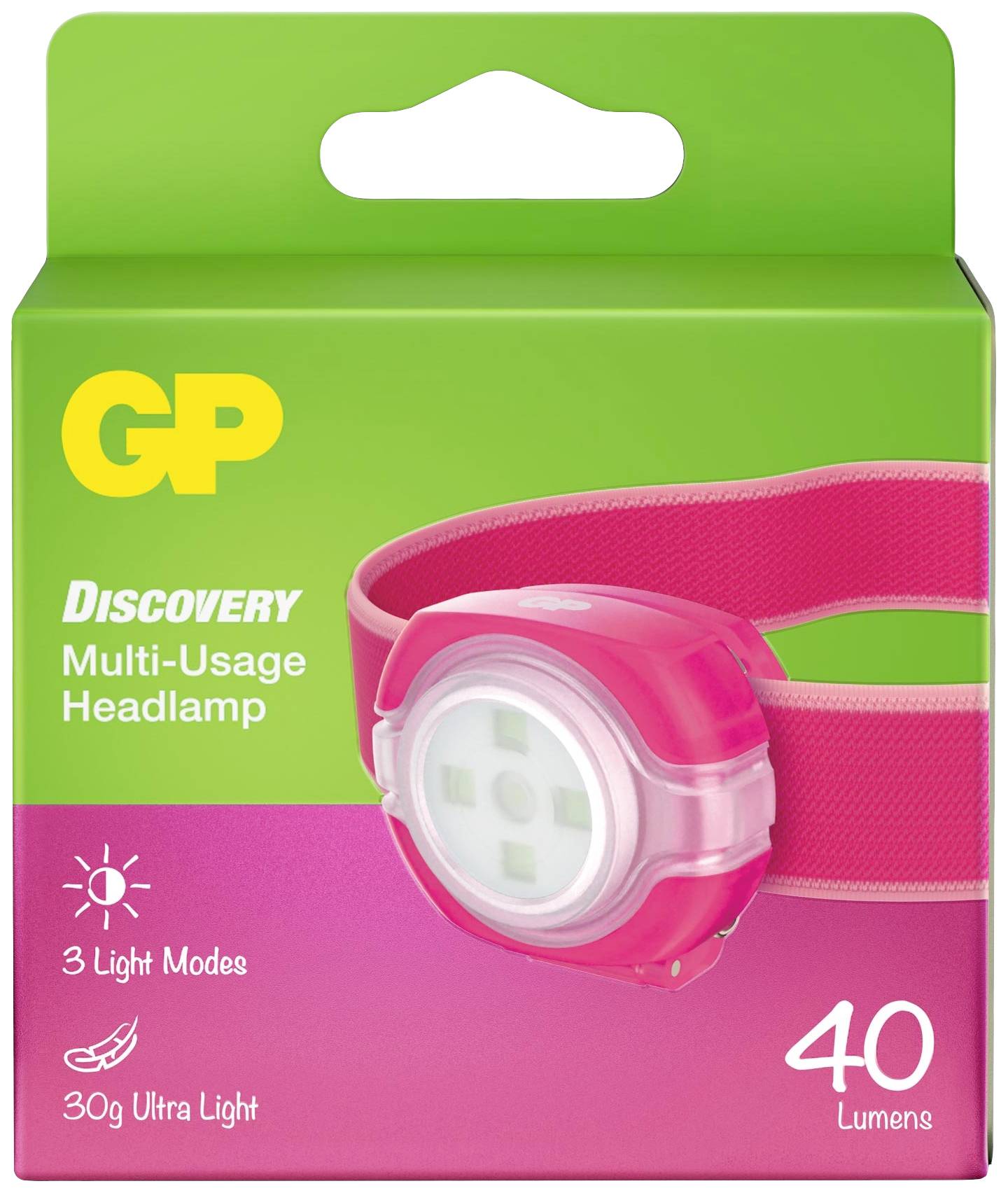 GP Discovery GPDISHLCH31PL416 LED Stirnlampe batteriebetrieben 40lm 6h GPDISHLCH31PL416