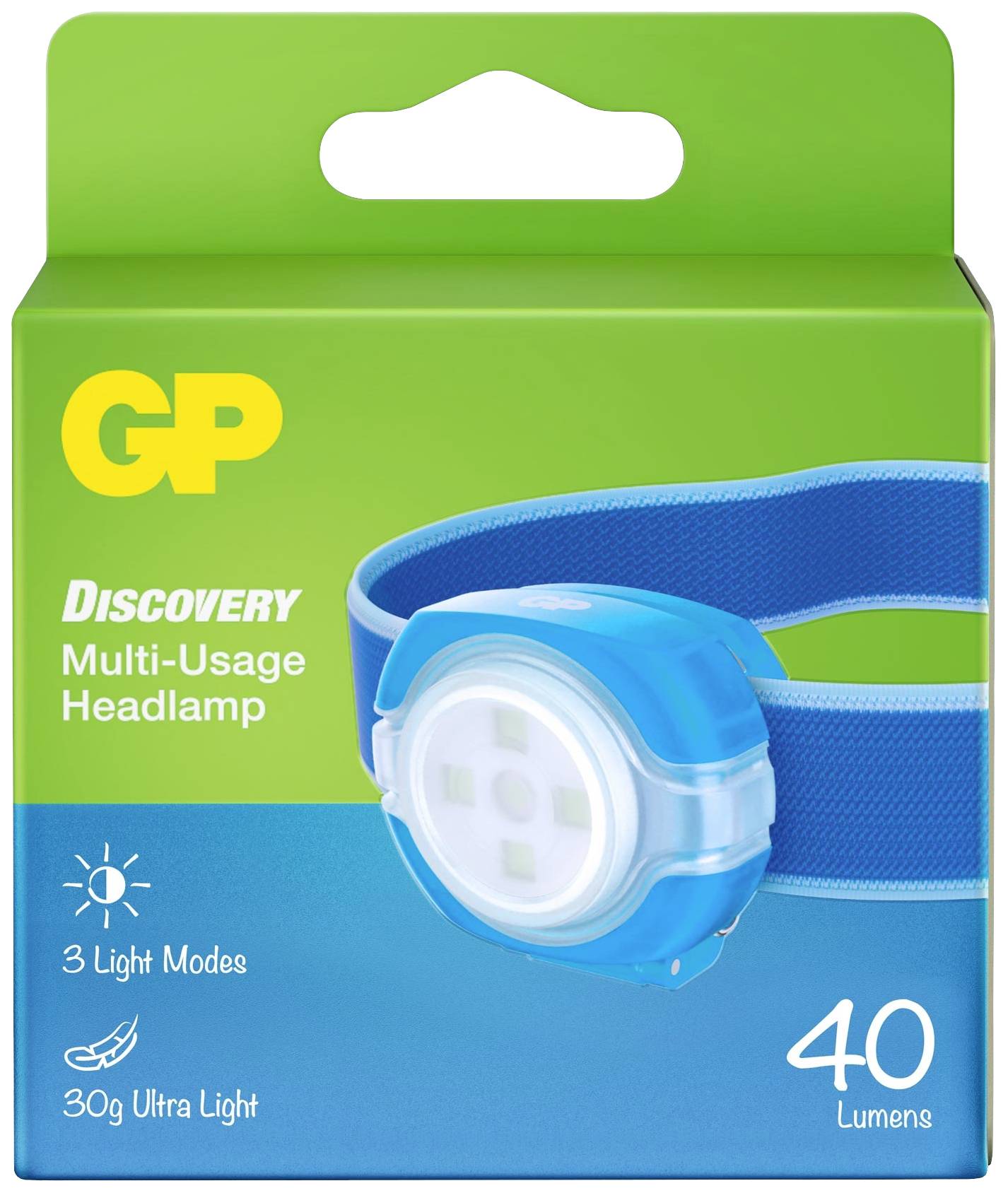 GP Discovery GPDISHLCH31BL447 LED Stirnlampe batteriebetrieben 40 lm 6 h GPDISHLCH31BL447