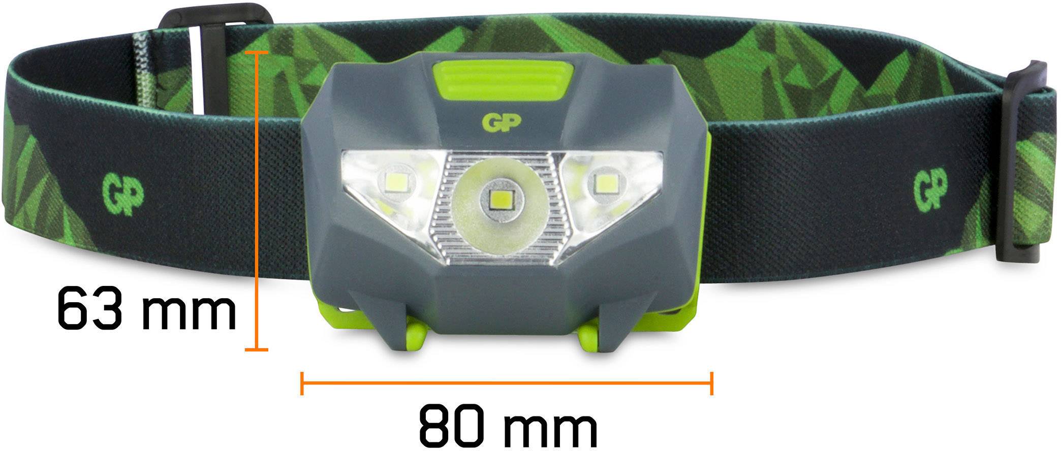 GP Discovery CH32 LED Stirnlampe 80lm 8h 260GPACTCH32000