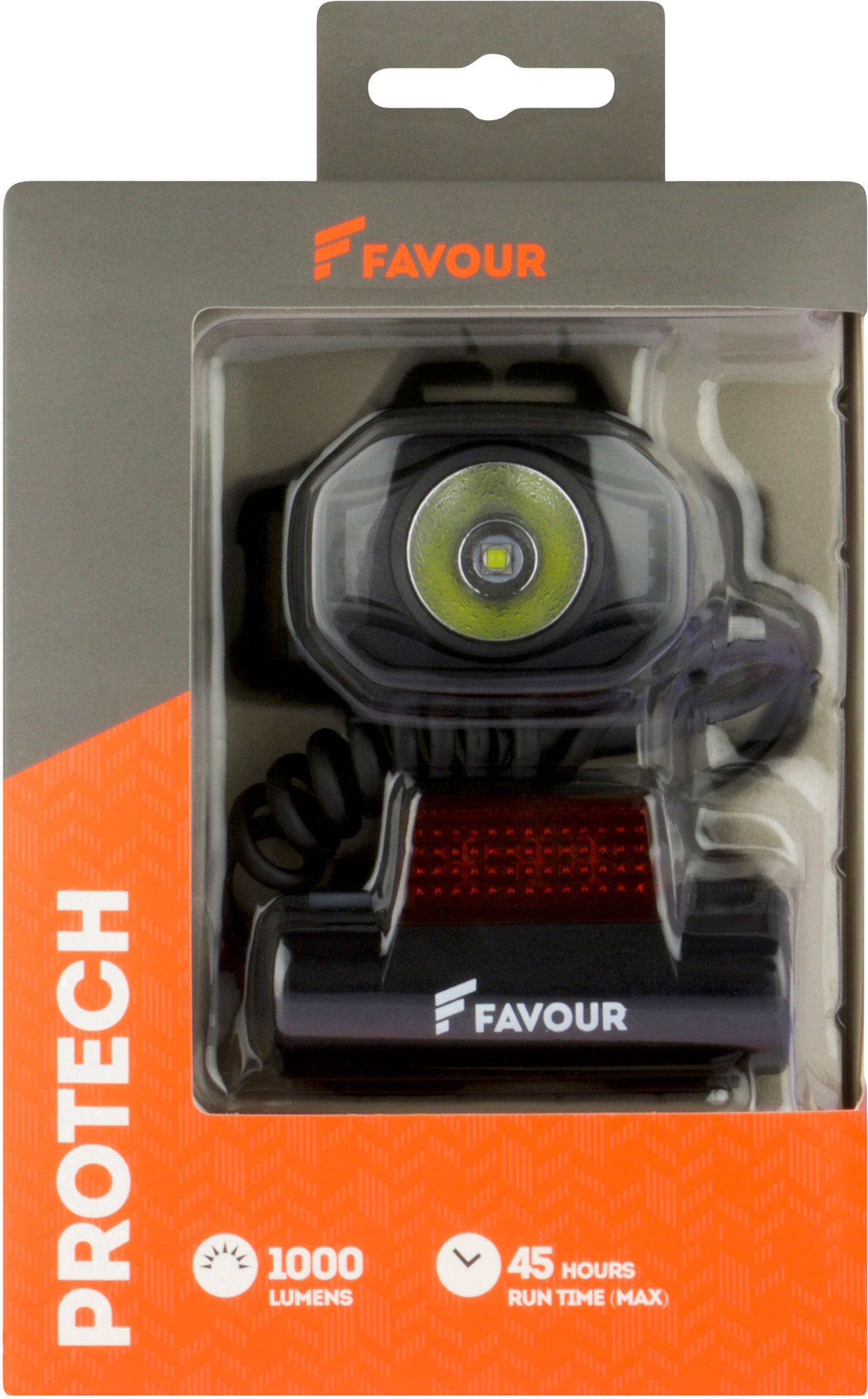 Favour Protech H0717 LED Stirnlampe akkubetrieben 1000lm 45h 270FAHEADH0717