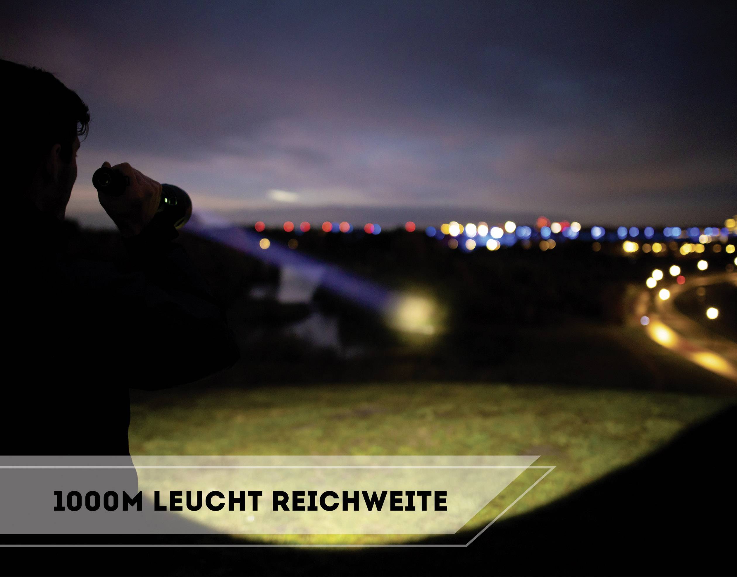 Favour Protech T2617 LED Taschenlampe akkubetrieben 1100lm 24h 725g