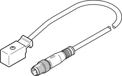 FESTO 177678 Sensor-/Aktor-Anschlussleitung M8 2.50m Polzahl Sensoren: 2, 3 1St.