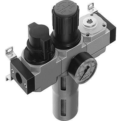 FESTO 185724 LFR-1/4-D-MIDI-KB-A Wartungseinheit Druckluft, Inerte Gase Betriebsdruck (max.) 12 bar