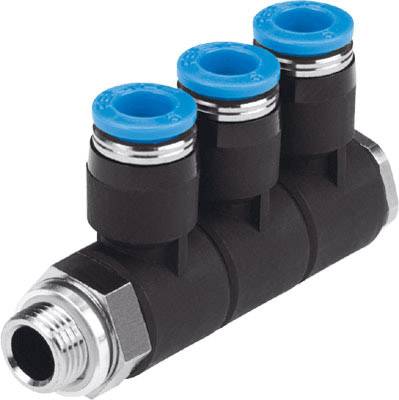 FESTO Verteiler 186235 QSLV3-G1/4-6 Rohr-Ø: 6mm 1St.