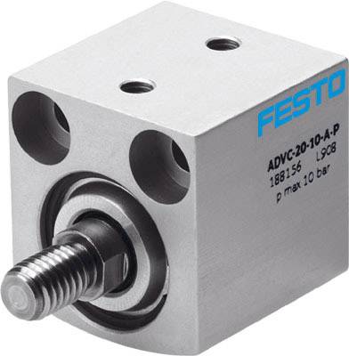 FESTO 188078 ADVC-10-5-A-P Kurzhubzylinder Hublänge: 5mm 1St.