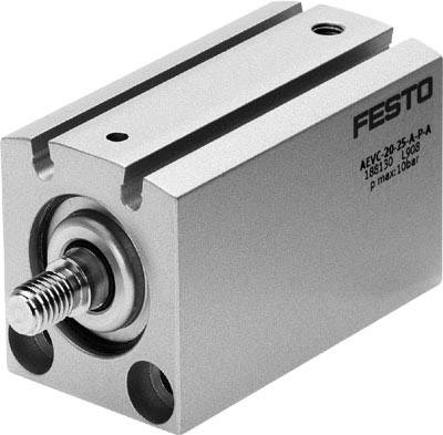 FESTO 188136 AEVC-20-25-A-P-A Kurzhubzylinder Hublänge: 25 mm 1 St.