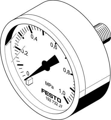 FESTO Manometer 192732 MA-40-1-G1/8-MPA 0 bis 10 bar 1St.