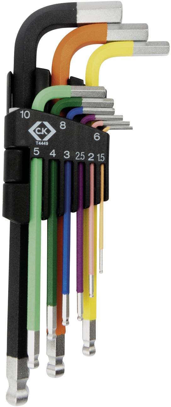 C.K Sechskantschlüssel-Set Schlüsselweite (metrisch): 1.5 mm, 2 mm, 2.5 mm, 3 mm, 4 mm, 5 mm, 6 mm