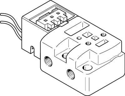 FESTO Anschlussplatte 197186 MHP1-AS-3-M3-PI 0 bis 8 bar 1St.